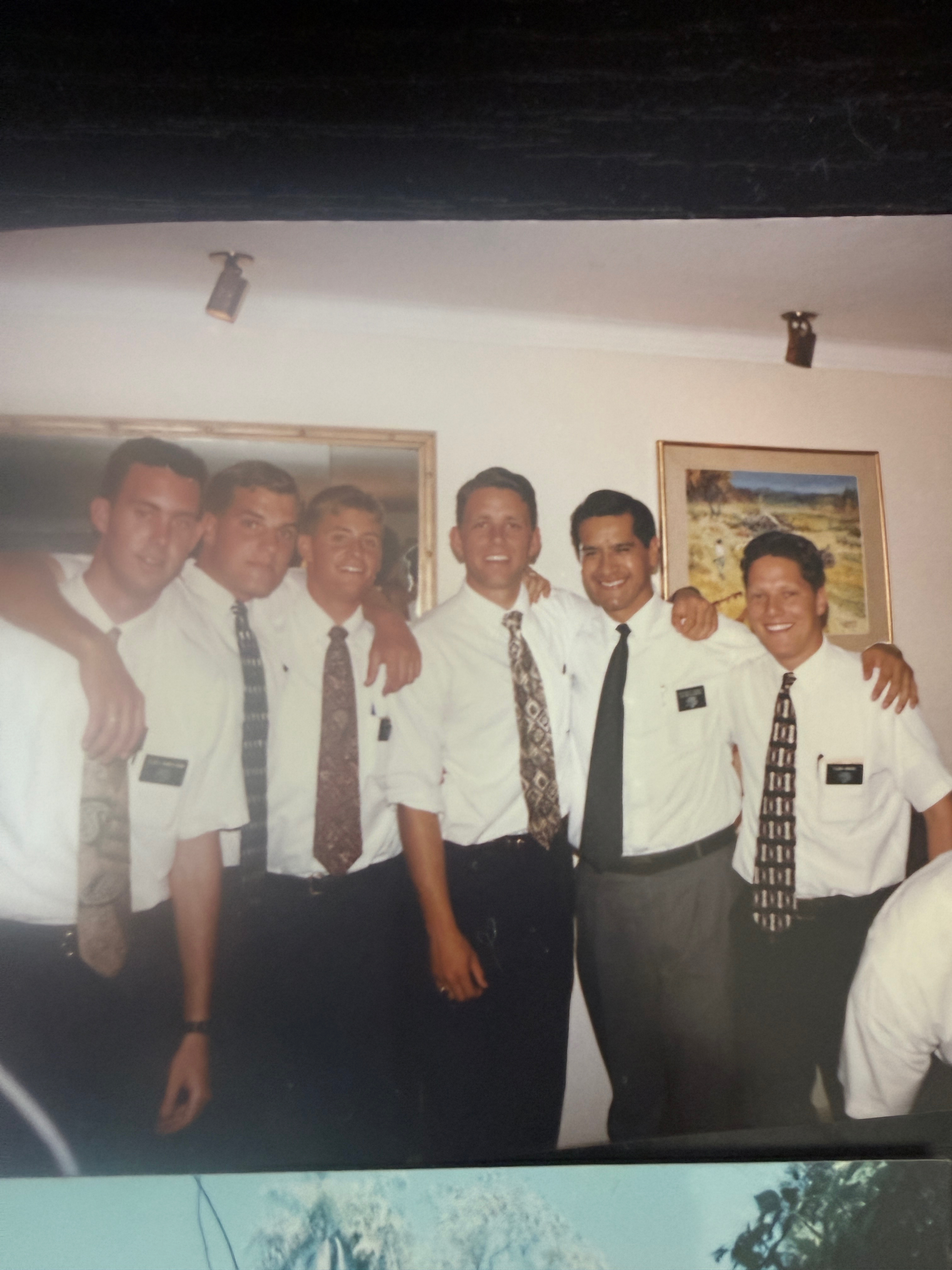 Dave with mission companions in Argentina